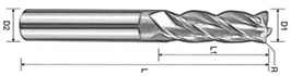 HRC45 Carbide Corner Radius End Mills