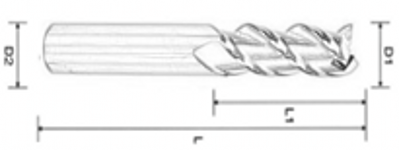 Carbide Square End Mills for Aluminum