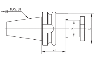 BT Face Mill Arbor