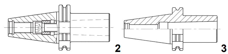 DIN69871 Morse Taper Sleeves With Drawbar